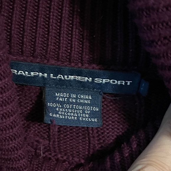 Ralph Lauren Women's Plum Cowl Neck Sweater - Picture 4 of 5